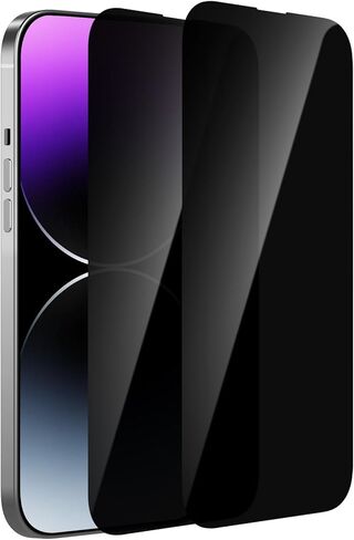 McgojoHi [عبوتان من واقي شاشة الخصوصية لهاتف iPhone 15 Pro Max 6.7 بوصة [مضاد للتجسس] طبقة من الزجاج المقوى، حساسة للمس/مضادة للخدش/بصمات الأصابع/سهلة التركيب خالية من الفقاعات in Saudi Arabia