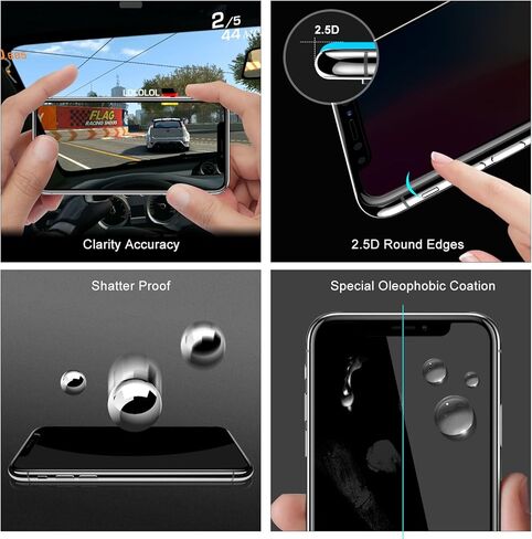 McgojoHi [عبوتان من واقي شاشة الخصوصية لهاتف iPhone 15 Pro Max 6.7 بوصة [مضاد للتجسس] طبقة من الزجاج المقوى، حساسة للمس/مضادة للخدش/بصمات الأصابع/سهلة التركيب خالية من الفقاعات in Saudi Arabia