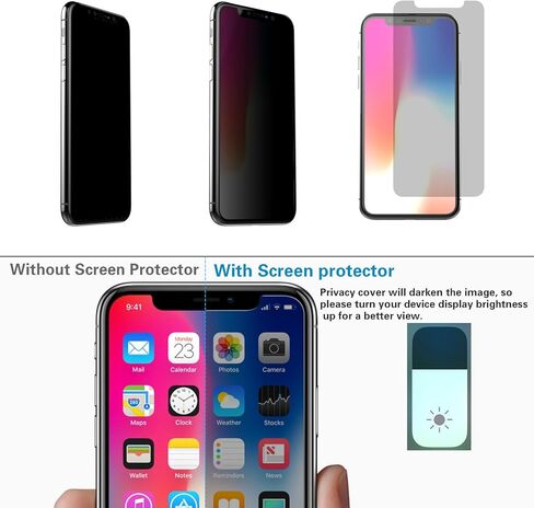 McgojoHi [عبوتان من واقي شاشة الخصوصية لهاتف iPhone 15 Pro Max 6.7 بوصة [مضاد للتجسس] طبقة من الزجاج المقوى، حساسة للمس/مضادة للخدش/بصمات الأصابع/سهلة التركيب خالية من الفقاعات in Saudi Arabia