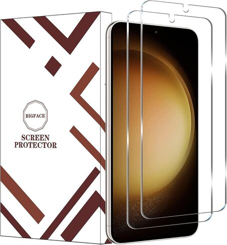 واقي شاشة من الزجاج المقوى Galaxy S22/Galaxy S23 [عبوة من قطعتين] [صديق للحافظة] [مضاد للخدش] [فتح بصمة الإصبع بالموجات فوق الصوتية] طبقة حماية زجاجية شفافة عالية الدقة لهاتف Samsung Galaxy S22/Samsung Galaxy S23 in Kuwait