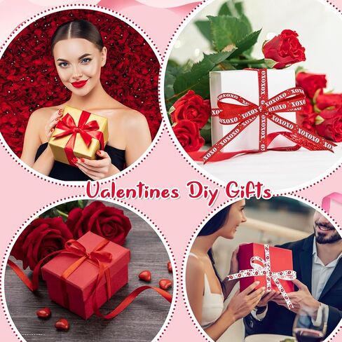 18 لفة من أشرطة عيد الحب لتغليف الهدايا، شريط ساتان متعدد الألوان بعرض 3/8 بوصة لمشاريع الهدايا الحرفية في عيد الحب وحفلات الزفاف in Kuwait