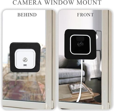 حامل نافذة VVHOOY متوافق مع Blink Outdoor&Indoor (الجيل الثالث)/4 كاميرات خارجية (الجيل الرابع)، دعامة تثبيت لاصقة لكاميرا الأمان بدون حفر ولا انعكاس للنوافذ الزجاجية ذات اللوحة الواحدة (عبوتان) in Kuwait