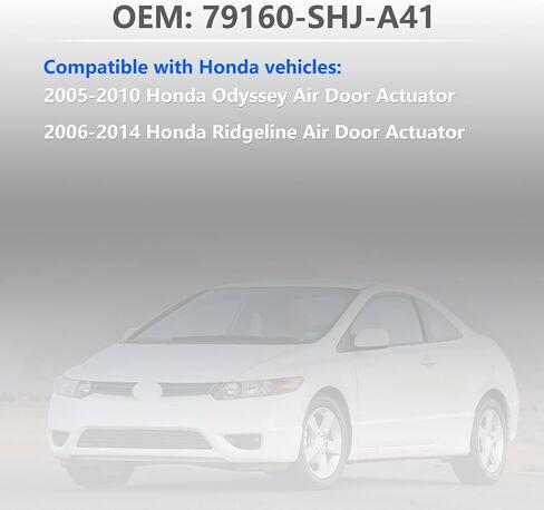 استبدال مشغل باب مزيج سخان HVAC 604-0885 79160-SHJ-A41 لعام 2005-2010 مشغل باب الهواء هوندا أوديسي 2006-2014 مشغل التحكم في مزيج محرك هوندا ريدجلاين، درجة الحرارة، المنطقة المزدوجة، المزيد in Kuwait