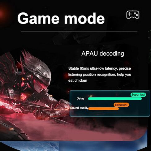 Wireless Earbuds, Bluetooth Earbuds with Charging Case Led, 3D Stereo Sound,HD Clear Call, Ultra-Low Latency Gaming Earphones with Mic for Sport Work Gaming in Kuwait