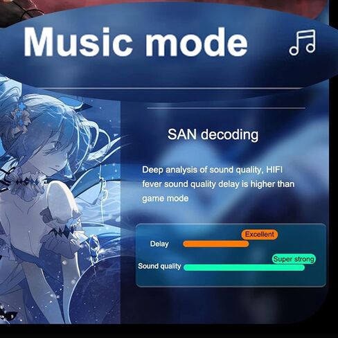 Wireless Earbuds, Bluetooth Earbuds with Charging Case Led, 3D Stereo Sound,HD Clear Call, Ultra-Low Latency Gaming Earphones with Mic for Sport Work Gaming in Kuwait