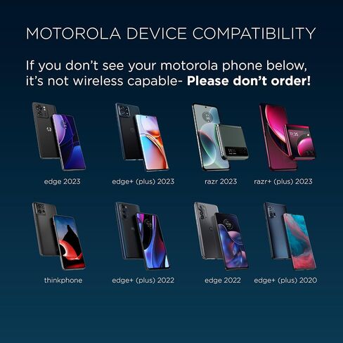 Motorola TurboPower 15W Qi Wireless Stand for Fast Charging of Moto Edge 2022/2023, Edge+ (Plus) 2023/2022/2020, Razr+ (Plus) 2023, Razr 2023, ThinkPhone by Motorola in Kuwait