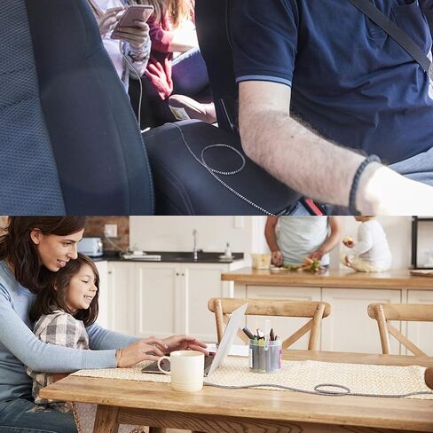 كابل شحن سريع MATEIN USB C 3A، عبوتان بطول 10 أقدام مضفر طويل جدًا سلك USB من النوع C متوافق مع Samsung Galaxy S20 Plus S10 S10E S9 S8، Google Pixel 4 3 3A XL وشاحن USB C آخر in Kuwait