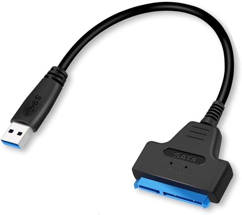 كابل SATA إلى USB 3.0، ومحول محرك الأقراص الصلبة USB إلى SATA 3 لنقل البيانات SSD وHDD مقاس 2.5 بوصة in Saudi Arabia