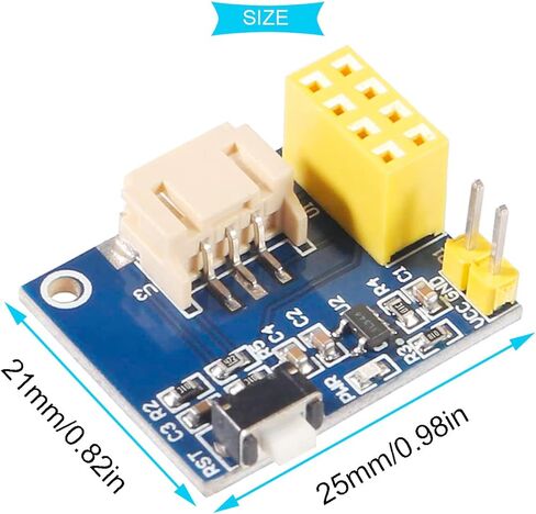 DKARDU 2 قطعة WS2812 RGB LED وحدة التحكم ESP8266 ESP-01 ESP-01S RGB LED وحدة محول وحدة التحكم مع كابل وخط دوبونت لاردوينو in Kuwait