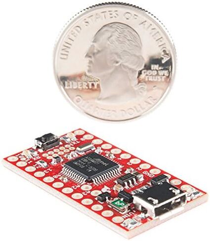 معالج SparkFun SAMD21 Mini Breakout 32 بت ARM Cortex-M0+ مع محولات فلاش 256 كيلو بايت تناظري إلى رقمي ومن رقمي إلى تناظري (ADC & DAC) RAW: 3.5 فولت - 6.0 فولت in Kuwait