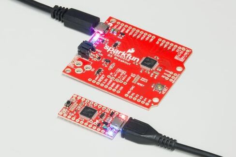 معالج SparkFun SAMD21 Mini Breakout 32 بت ARM Cortex-M0+ مع محولات فلاش 256 كيلو بايت تناظري إلى رقمي ومن رقمي إلى تناظري (ADC & DAC) RAW: 3.5 فولت - 6.0 فولت in Kuwait