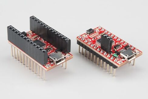 معالج SparkFun SAMD21 Mini Breakout 32 بت ARM Cortex-M0+ مع محولات فلاش 256 كيلو بايت تناظري إلى رقمي ومن رقمي إلى تناظري (ADC & DAC) RAW: 3.5 فولت - 6.0 فولت in Kuwait