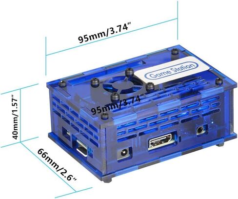 محطة ألعاب فيديو TAPDRA Arcade مع 17082 لعبة، تدعم إضافة ألعاب، مجموعة ألعاب PC Retro Orange Pi PC بسرعة 128 جيجابايت، التوصيل والتشغيل، منفذ HDMI USB (تتضمن 2 لوحة ألعاب) in Kuwait