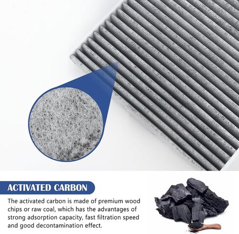 Automotive Cabin Air Filter,Activated Carbon Air Filter Compatible with Lexus Toyota Scion,Practical Air Conditioner Filter Cabin Filter Replaces OEM#87139-YZZ20 in Saudi Arabia