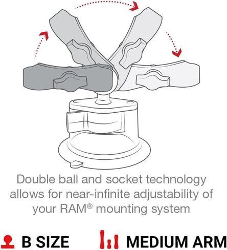 RAM MOUNTS X-Grip Large Phone Mount with Long Arm Twist-Lock Suction Cup in Kuwait