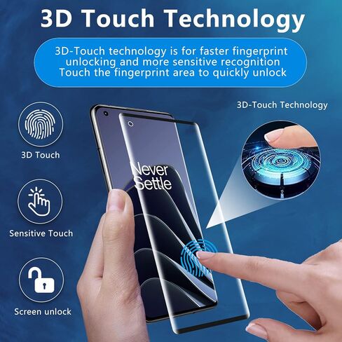 Aleecyn (2+2) واقي شاشة من الزجاج المقوى لهاتف One plus 10 Pro 5G وعبوتين من واقي عدسة الكاميرا الزجاجية، فتحة دقيقة، خالية من الفقاعات، سهلة التركيب، صلابة 9H HD، حواف منحنية ثلاثية الأبعاد in Kuwait