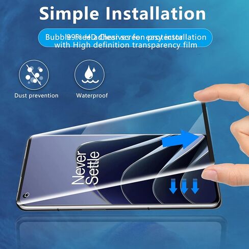 Aleecyn (2+2) واقي شاشة من الزجاج المقوى لهاتف One plus 10 Pro 5G وعبوتين من واقي عدسة الكاميرا الزجاجية، فتحة دقيقة، خالية من الفقاعات، سهلة التركيب، صلابة 9H HD، حواف منحنية ثلاثية الأبعاد in Kuwait