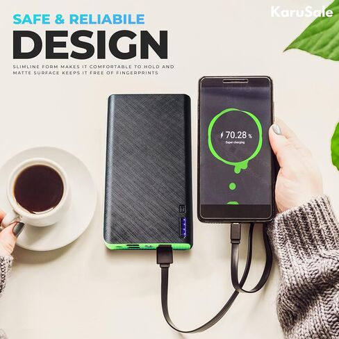 Power Bank 50000mAh Portable Charger 22.5W 4 USB 3.0 QC PD4 for iPhone and Samsung, Phone Battery Pack 50000mAh Powerbank Cell Phones External Powered Banks Fast Charging (Blue Upgraded 2024) in Saudi Arabia
