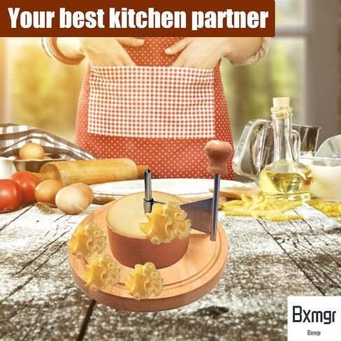 Cheese Curler,Cheese Flower Razor For Cheese Wheel Or Chocolate,Stainless Steel Cheese Curler,Cheese Wheel Cutter,Rustproof Multi-Purpose Cheese Shredder,Manual Handheld Cheese Slicer,10 Year Warranty in Kuwait