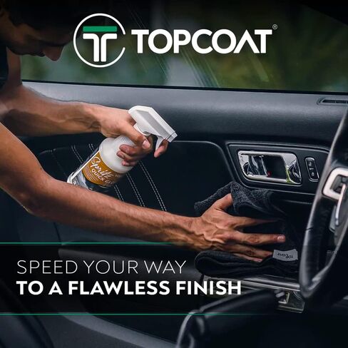 رذاذ التفاصيل السريعة من TopCoat Spritz - رذاذ تفاصيل السيارة - الغسيل الجاف للأسطح - منتجات العناية الخارجية - زجاجة رذاذ سعة 16 أونصة in Kuwait