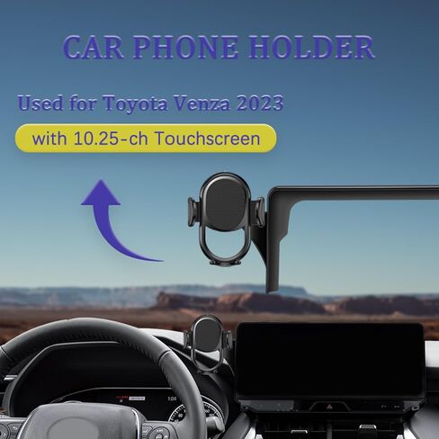 Kiopsom Car Phone Holder for 2023 venza Accessories Mount Hands Free 360 Degree Rotation（ 10.25 Inch in Kuwait