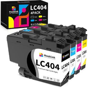 LC404 Ink Cartridges Compatible for Brother Printer Replacement for Brother LC404 LC-404 LC404XL for Brother MFC-J1205W MFC-J1215W MFC-J1205W XL Printer (Black, Cyan, Magenta, Yellow) 4-Pack in Kuwait