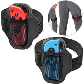 حزام الساق من Fyoung من أجل لعبة نينتندو سويتش، حلقة ملائمة للمغامرة، رباط ساق رياضي مرن قابل للتعديل - عبوة من قطعتين in Kuwait