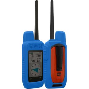 حافظة kwmobile من السيليكون لهاتف Garmin Alpha 300 / Alpha 200 - غطاء واقي لجهاز GPS المحمول - حافظة خارجية مضادة للانزلاق باللون البرتقالي in Kuwait