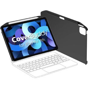 جراب مغناطيسي SWITCHEASY CoverBuddy 2022-2020 10.9 بوصة iPad Air 5 و4 وiPad Pro 11 بوصة، متوافق مع لوحة المفاتيح السحرية، مع حامل قلم رصاص يدعم شحن قلم Apple - أسود (لوحة المفاتيح غير متضمنة) in Kuwait