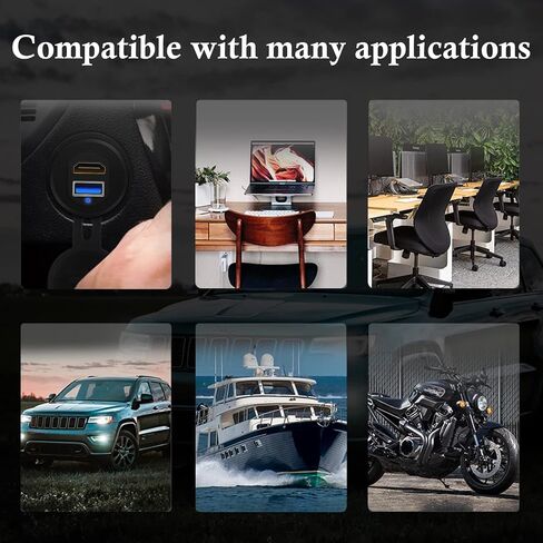 Alloy USB 3.0 & HDMI Male to Female Car Mount Flush Cable 3ft in Kuwait