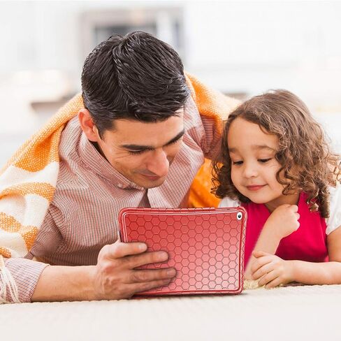 Fintie Case for iPad 6th Generation 2018 / iPad 5th Gen 2017/ iPad Air 2 / iPad Air - [Honey Comb Series] Lightweight Anti-Slip Kids Friendly Shockproof Silicone Cover, Black in Saudi Arabia