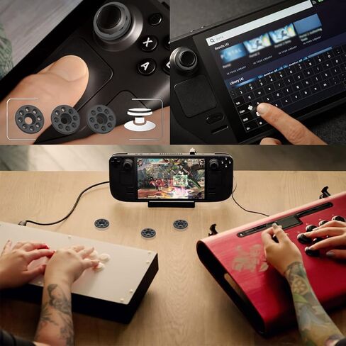 حلقات دقيقة لعصا الإبهام لجهاز ASUS USB ROG Kunai 3 Gamepad، Valve Steam Deck، Switch Joy-Con، Razer Kishi / Kishi V2 / JunglecatPS VR2، Pico 3 / Pico 4 عصا التحكم التناظرية، حلقات مساعدة التصويب in Kuwait