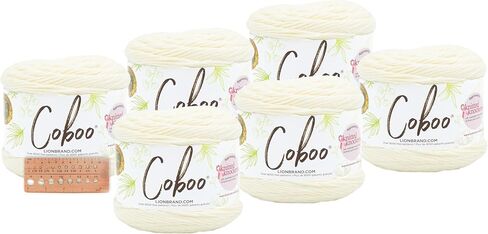 خيوط ماركة Lion - عبوة من 6 قطع من Coboo مع مقياس إبرة (زهرة الفانيليا) in Saudi Arabia