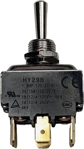 مفتاح تبديل Milestock On-Off متوافق مع مقطورة خيمة Kedu HY29B Flagstaff، زخرفة خلفية لقارب Ranger Bass 86، منفاخ ثلج، تحكم في رفع القارب لأعلى ولأسفل 30-050، 6 دبابيس، 20A 125V AC، مدرج في قائمة UL in Saudi Arabia