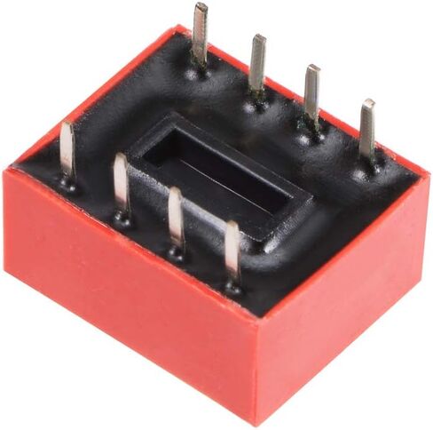 uxcell 10 Pcs Red DIP Switch 1 2 3 4 Positions 2.54mm Pitch for Circuit Breadboards PCB in Saudi Arabia