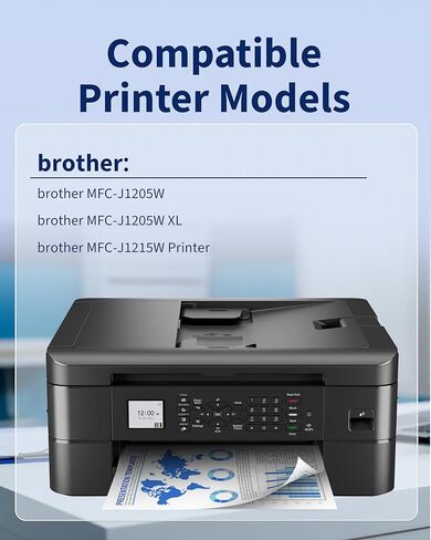 LC404 Ink Cartridges Compatible for Brother Printer Replacement for Brother LC404 LC-404 LC404XL for Brother MFC-J1205W MFC-J1215W MFC-J1205W XL Printer (Black, Cyan, Magenta, Yellow) 4-Pack in Kuwait