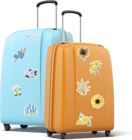 210 Pieces Flower Stickers Plant Stickers Waterproof Vinyl Flower Stickers for Scrapbooking Water Bottle Stickers Trendy Pack Cute Plant Laptop Stickers for Journaling Luggage Car for Adults Teens in Saudi Arabia