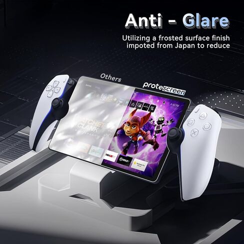 واقي شاشة Protescreen مكون من 3 قطع لجهاز PlayStation Portal Remote Player مقاس 8 بوصات، واقي شاشة مضاد للضوء الأزرق لجهاز PlayStation 5 Portal محمول باليد، فائق الدقة مضاد للخدش وبصمات الأصابع وخالي من الفقاعات in Kuwait