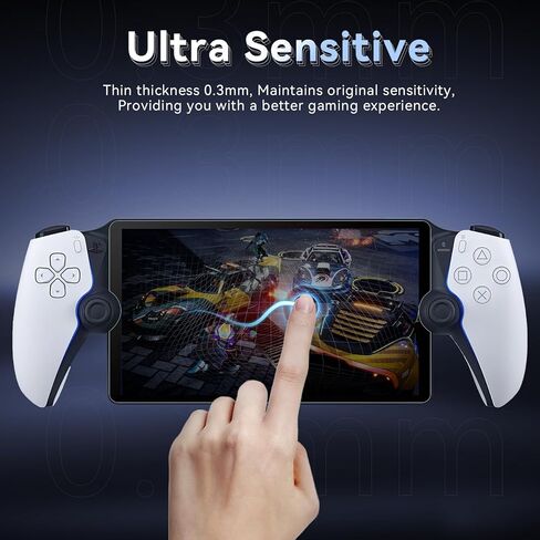 واقي شاشة Protescreen مكون من 3 قطع لجهاز PlayStation Portal Remote Player مقاس 8 بوصات، واقي شاشة مضاد للضوء الأزرق لجهاز PlayStation 5 Portal محمول باليد، فائق الدقة مضاد للخدش وبصمات الأصابع وخالي من الفقاعات in Kuwait
