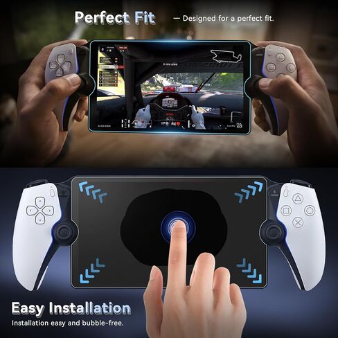 واقي شاشة Protescreen مكون من 3 قطع لجهاز PlayStation Portal Remote Player مقاس 8 بوصات، واقي شاشة مضاد للضوء الأزرق لجهاز PlayStation 5 Portal محمول باليد، فائق الدقة مضاد للخدش وبصمات الأصابع وخالي من الفقاعات in Kuwait