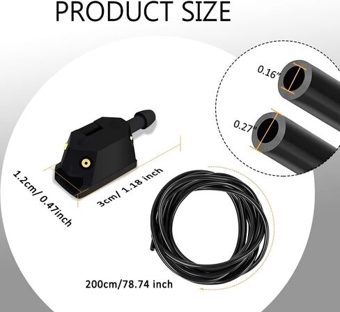 Windshield Washer Hose Kit, 2 Meter Washer Fluid Hose with 4 Pcs Hose Connectors and 2 Front Windshield Washer Nozzles, Washer Spray Jet Kit, Universal Windshield Washer Nozzles Kit in Saudi Arabia