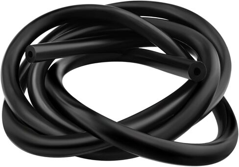 ان باي مي خرطوم خرطوم انابيب تفريغ الهواء عالي الاداء من السيليكون بطول 5 قدم، 130 باوند لكل انش مربع بحد اقصى ضغط للمحرك بلون اسود (5/32 انش (4 ملم)) in Kuwait