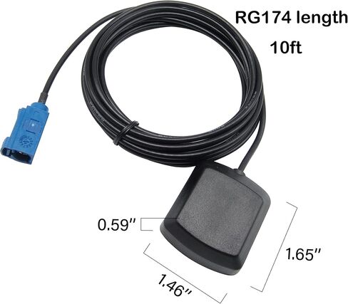 هوائي GPS 28dBi RG174 10 Feet Fakra C أنثى موصل (بدون دبوس)، لاصق ومغناطيسي لوحدة رأس BMW NBT/EVO، ملاحة شاحنة السيارة، تكنولوجيا المعلومات in Saudi Arabia