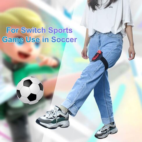 حزام الساق من Fyoung من أجل لعبة نينتندو سويتش، حلقة ملائمة للمغامرة، رباط ساق رياضي مرن قابل للتعديل - عبوة من قطعتين in Kuwait