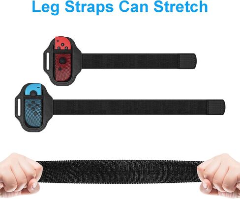 حزام الساق من Fyoung من أجل لعبة نينتندو سويتش، حلقة ملائمة للمغامرة، رباط ساق رياضي مرن قابل للتعديل - عبوة من قطعتين in Kuwait