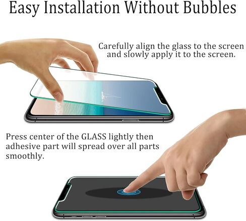KATIN [2-Pack] Screen Protector For iPhone 11 Pro Max, iPhone XS Max 6.5-inch Tempered Glass, 9H Hardness, Anti Scratch, Bubble Free, Case Friendly in Kuwait