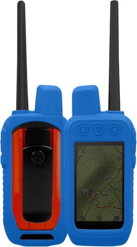 kwmobile Silicone Case for Garmin Alpha 300 / Alpha 200 Case - Protective Cover for GPS Handheld - Anti-Slip Outdoor Sleeve in Orange in Kuwait
