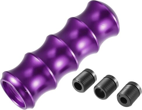 X AUTOHAUX 1 مجموعة 12 سنتيمتر والعتاد التحول المقبض سبائك الألومنيوم الخيزران نمط والعتاد شيفتر سيارة الداخلية التحول المقبض الأسود in Kuwait