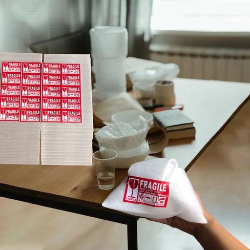 WETRUIFANZHI 60 Pack 8.5"X 13"Cushion Wrap Foam Pouches & 60 Foam Sheets for Moving,Shipping,Packaging, Storage-Safely,1/13"Thickness,Extra 30 PCS Fragile Stickers Labels-Protect Glasses and Dishes  in Saudi Arabia