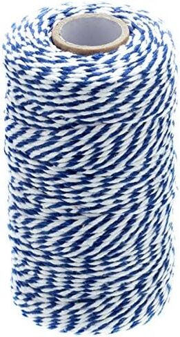 Red White Gift Twine String Holiday Twine 328 Feet Cotton Bakers Twine Crafts Christmas Twine Durable Packing String in Kuwait